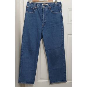 Levis womens size 31 ribcage straight jeans pants blue premium quality